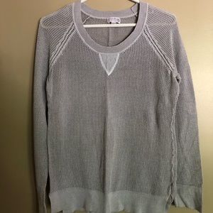 Grey Open weave maternity sweater